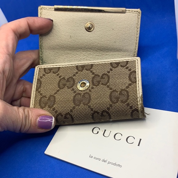 Gucci Vintage Beige and Brown key holder wallet - Picture 3 of 8